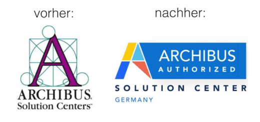 Eckig statt rund: Archibus hat sein Logo radikal verändert