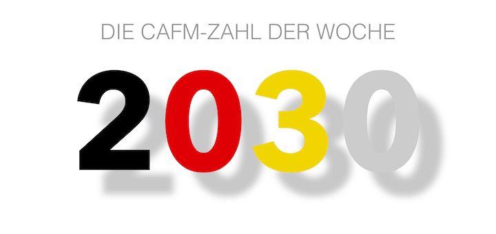 Die CAFM-Zahl der Woche ist die 2030 für das Jahr 2030, für das sich Dorothee Bär, Staatsministerin für Digitalisierung, mit Blick auf eben diese Digitalisierung mehr Optimismus im Volk wünscht