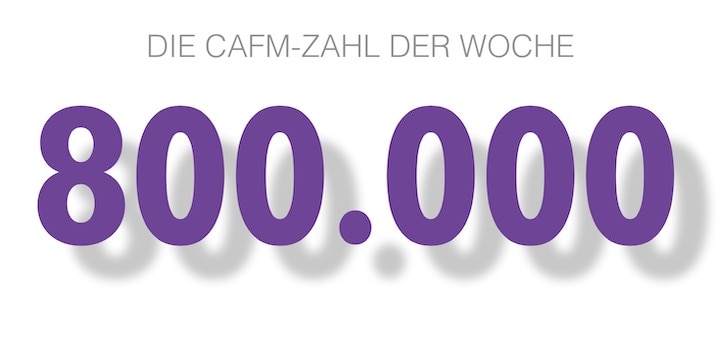 Die CAFM-Zahl der Woche ist die 800.000 für die 800.000 Euro, die der Bund jährlich für den verlängerten Support von Windows 7 bezahlen wird