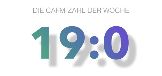 Die CAFM-Zahl der Woche ist die 19:0, weil durch Covid-19 die alternativen Nachrichten zumal im FM praktisch auf 0 gefallen sind