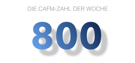 Die CAFM-Zahl der Woche ist die 800 für die derzeit erlaubten maximal 800 m2 Verkaufsfläche für den Corona-gebeutelten Einzelhandel