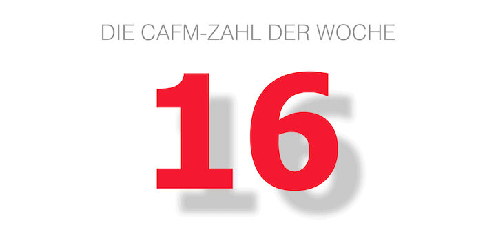 CAFM-Zahl der Woche: 16 - CAFM-News