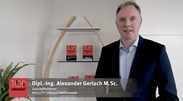 Alexander Gerlach, Geschäftsführer der Facility Consultants, freut sich über die siebte Auszeichnung als Top Consultant