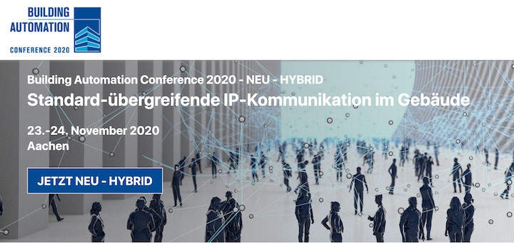 Die Building Automation Conference 2020 findet jetzt als Hybrid-Messe statt