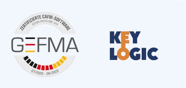 Die CAFM-Software KeyLogic ist GEFMA 444 rezertifiziert  