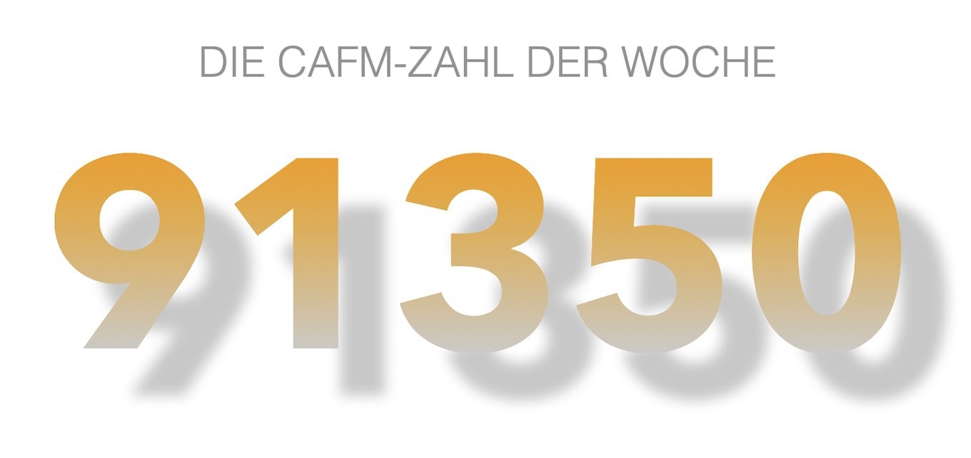 Die CAFM-Zahl der Woche ist die 91350 für die DIN SPEC 91350 zum BIM-Datenaustausch von Bauwerksmodell und Leistungsverzeichnissen