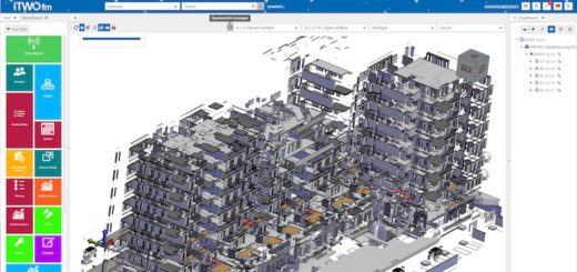 Der neue BIM-Viewer in iTWO fm kann auch Gebäude im Stil einer Explosionszeichnung darstellen