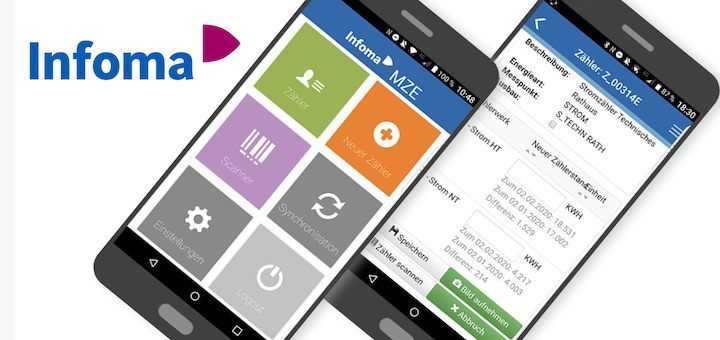 Axians Infoma hat die neue App Mobile Zählerablesung vorgestellt