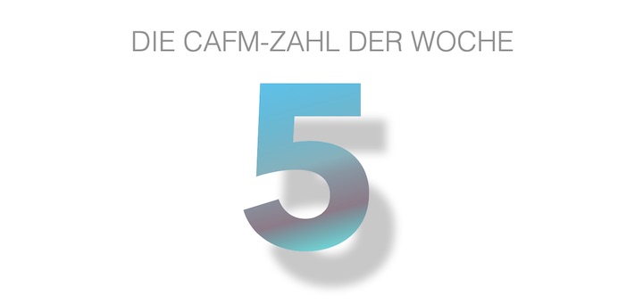 Die CAFM-Zahl der Woche ist die 5 für die fünf Sinne des Menschen – und den einen, der die IT steuern darf. Jedenfalls derzeit.