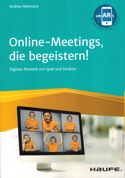 Hilft mit vielen guten Tipps zu besseren Video-Calls: Andrea Heitmann mit ihrem Ratgeber zu Online-Meetings, die begeistern!