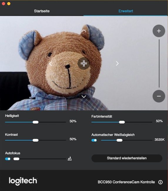 Erweitert die Kamera-Einstellungen in wichtigen Punkten: Die Logitech-App Camera Settings