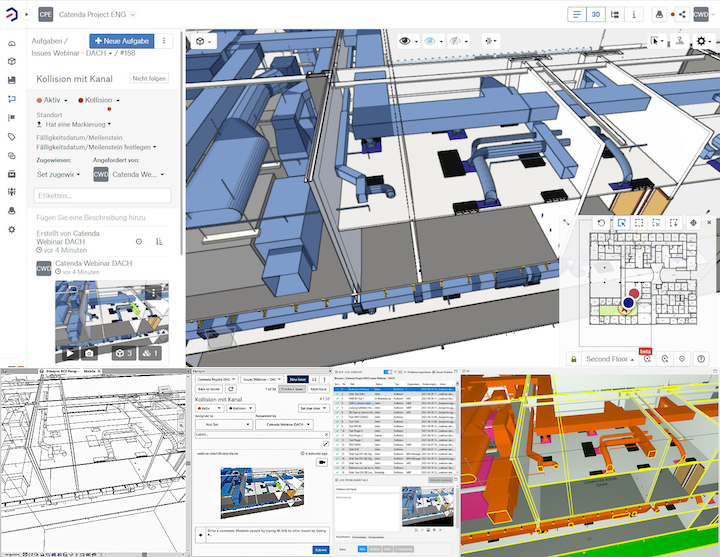 Mit den Plugins – hier für Autodesk Revit und Solibri – sind verschiedene Fachdisziplinen mit den unterschiedlichsten Softwarelösungen in der Lage, bequem an einem Modell zusammenzuarbeiten.