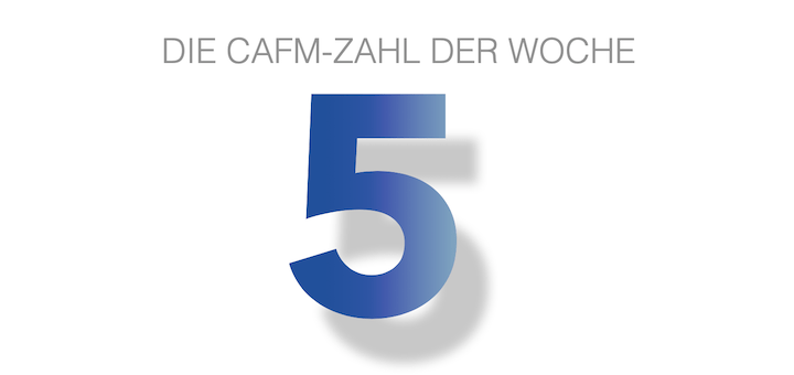 Die CAFM-Zahl der Woche ist die 5 für 5 Thesen, warum vernetzten IT-Systemen die Zukunft gehört