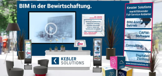 Mit diesem virtuellen Messestand präsentieren sich Keßler Solutions auf der BIM Tage Deutschland 2021