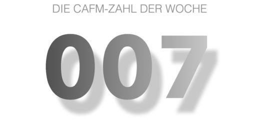 Die CAFM-Zahl der Woche ist die 007 für das Erfolgsrezept im Job, frei nach James Bond