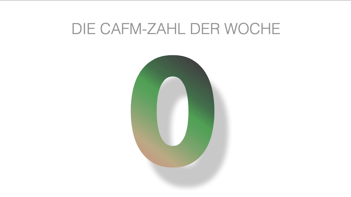 Die CAFM-Zahl der Woche ist die 0 für die zunehmende Zero Trust Kultur in der IT-Sicherheit
