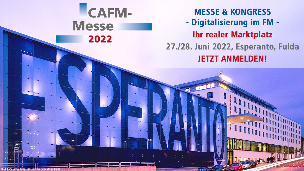Für die CAFM-Messe am 27. und 28. Juni im Esperanto in Fulda haben sich bereits viele wichtige CAFM-Hersteller registriert – Bild: Esperanto Kongress- und Kulturzentrum Fulda