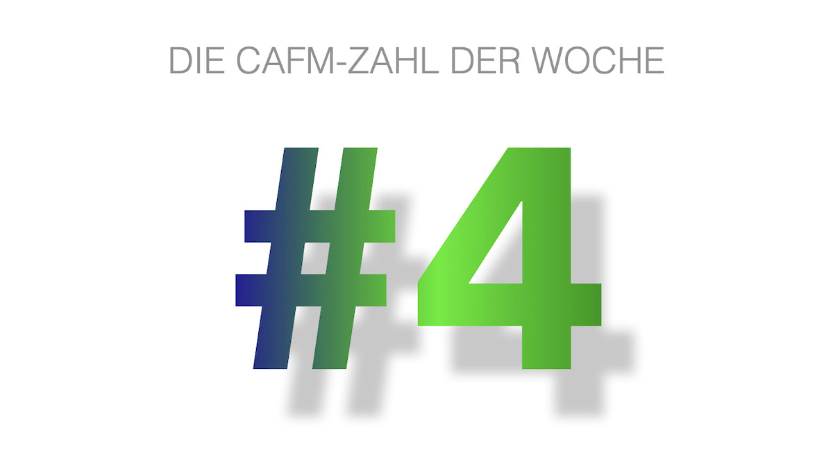 Die CAFM-Zahl der Woche ist die #4 für die vierte Folge des CAD Talks, der sich mit dem Weg vom Reißbrett zu BIM befasst