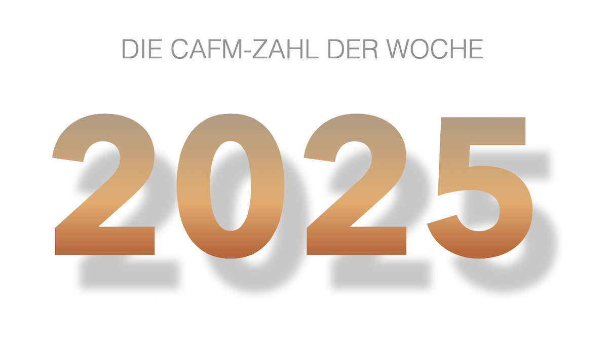 Die CAFM-Zahl der Woche ist die 2025 zur Bestimmung der Zukunft von BIM