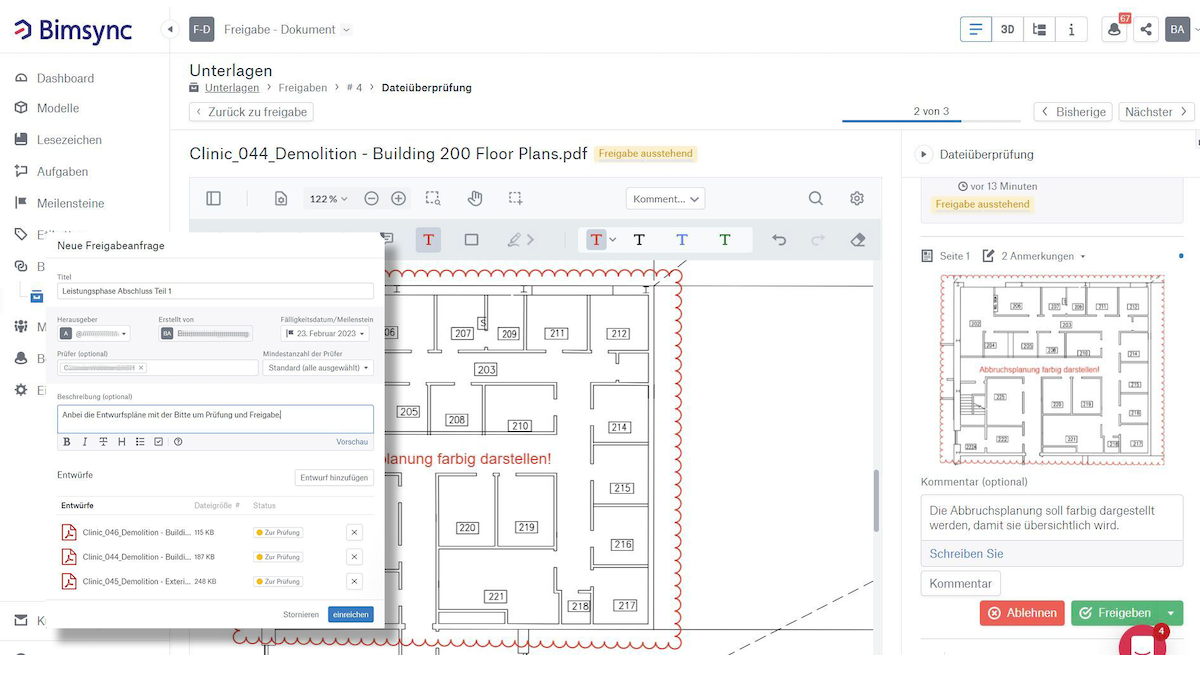 Catenda erweitert Bimsync Arena um einen revisionssichern Freigabe-Worflow