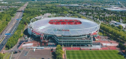 Die BayArena, das Stadion von Fußball-Bundesligist Bayer 04 Leverkusen, ist Veranstaltungsort des 4. BIM-Dialogs 2022 von M+P Begis - Foto: uslatar/stock-adobe.com