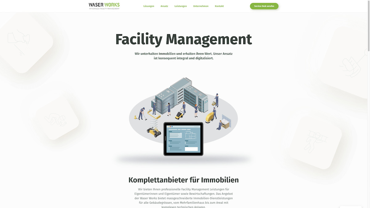 InCaTec Solution hat jetzt bei der Schweizer Waser Works AG ein CAFM-System implementiert – Bild: Waser Works