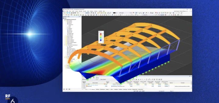 Die Statik-software REFM 6 von Dlubal unterstützt bei der Berechnung von Verformungen und anderen Belastungen eines Baukörpers - Bild: Dlubal Software