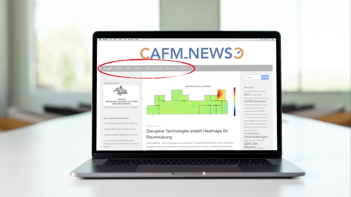 Die neue Navigation der CAFM-News geht einher mit einem Plus an Information rund um CAFM, BIM und CAD - Bild: CAFM-News/Devin Pickell, unsplash.com
