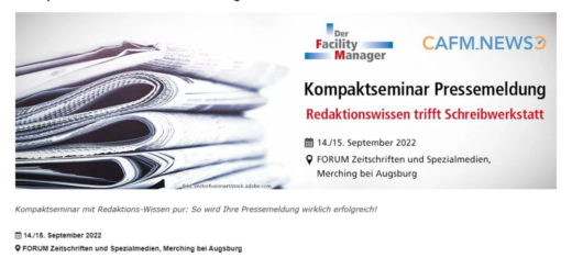 Das Kompaktseminar Pressemeldung vermittelt zentrale Kenntnisse kombiniert mit einem Schreibtraining - Bild: FZS