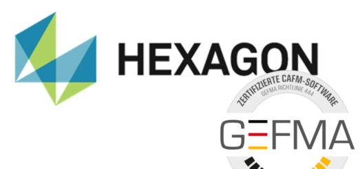 Die CAFM-Software HxGN des schwedischen Anbieters Hexagon ist erstmalig nach den Kriterien der GEFMA 444 zertifiziert worden - Bild: Hexagon, GEFMA