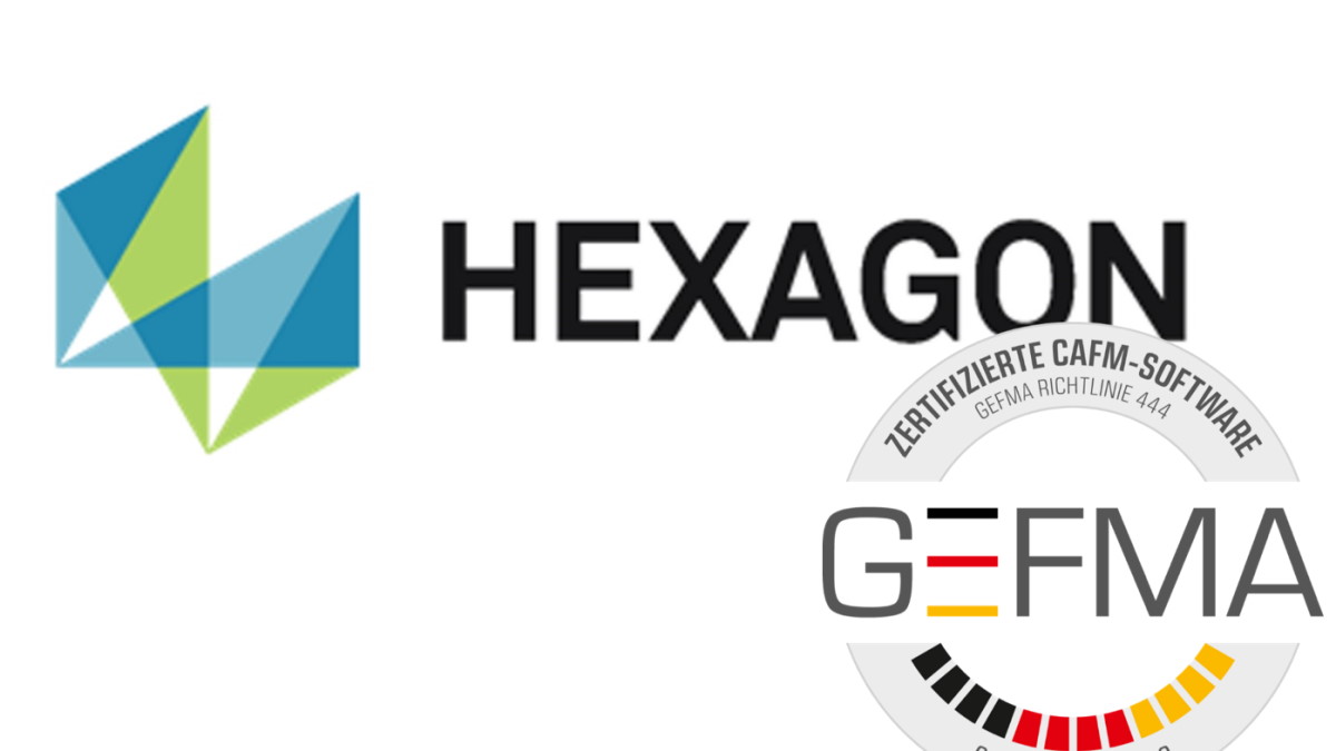 Die CAFM-Software HxGN des schwedischen Anbieters Hexagon ist erstmalig nach den Kriterien der GEFMA 444 zertifiziert worden - Bild: Hexagon, GEFMA