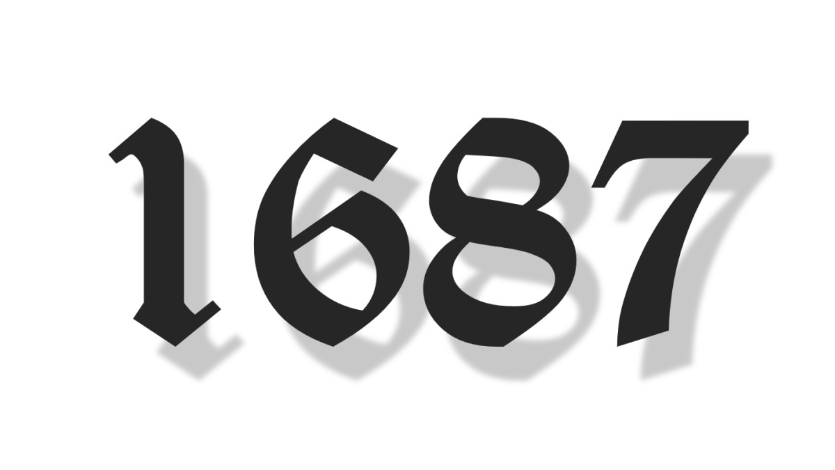 Die CAFM-Zahl der Woche ist die 1687 für die digitale Weitsicht von Sir Isaac Newton