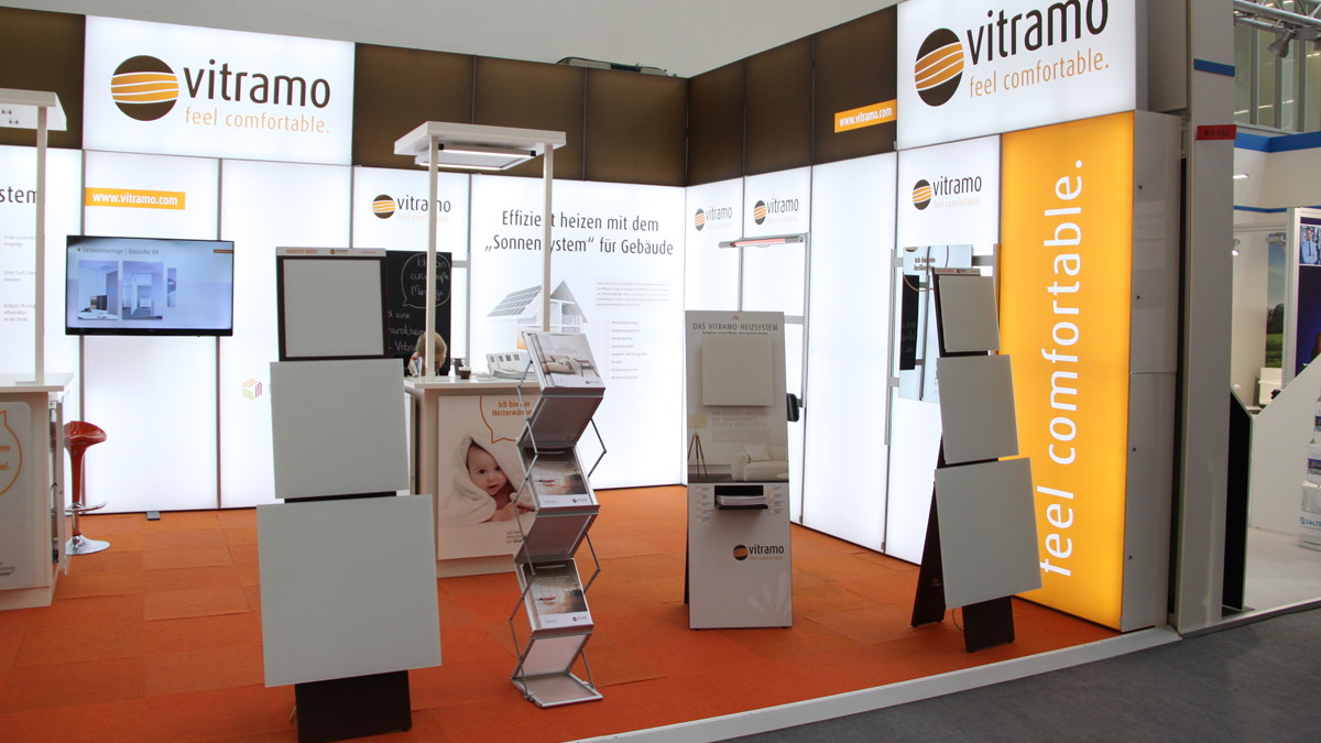 Auf der Light + Building 2022 zeit Vitramo neue Infrarot-Wärmelösungen – Bild: Vitramo GmbH
