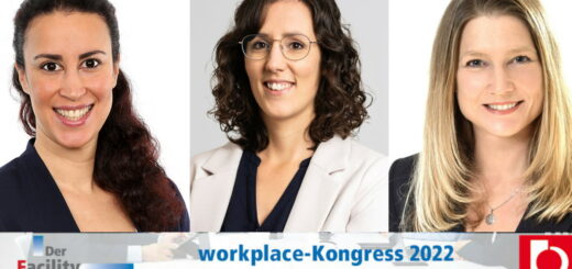 Erläutern auf der Orgatec Best Practice Beispiele für New Work: Banu Karasu, Daniela Merkenich und Andrea Schmidt von Alpha IC (v.l.) - Abbildungen: Alpha IC; Forum Zeitschriften und Spezialmedien
