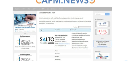 Die CAFM-News haben jetzt auch eine Anbieterübersicht zum Themenfeld IoT und TGA – Bild: CAFM-News