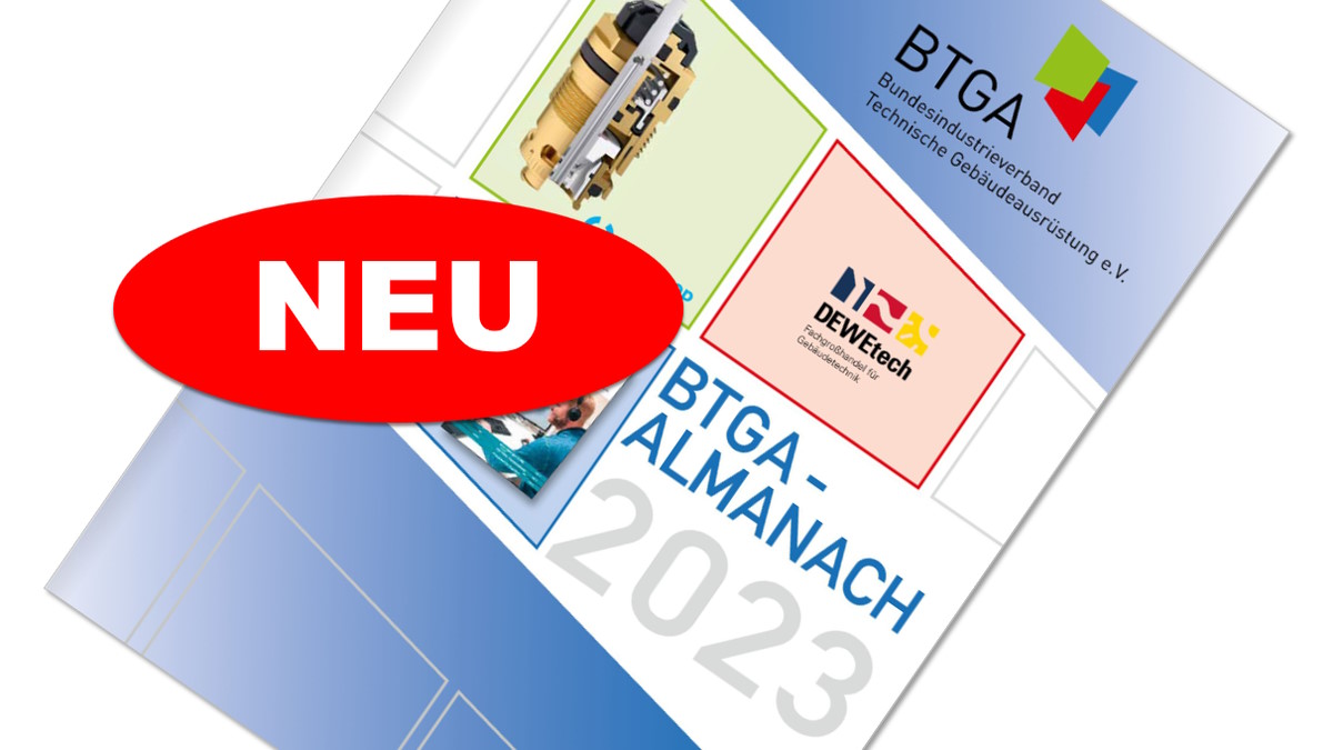 Der Bundesindustrieverband Technische Gebäudeausrüstung BTGA hat die 23. Ausgabe seines Almanachs veröffentlicht - Bild: BTGA