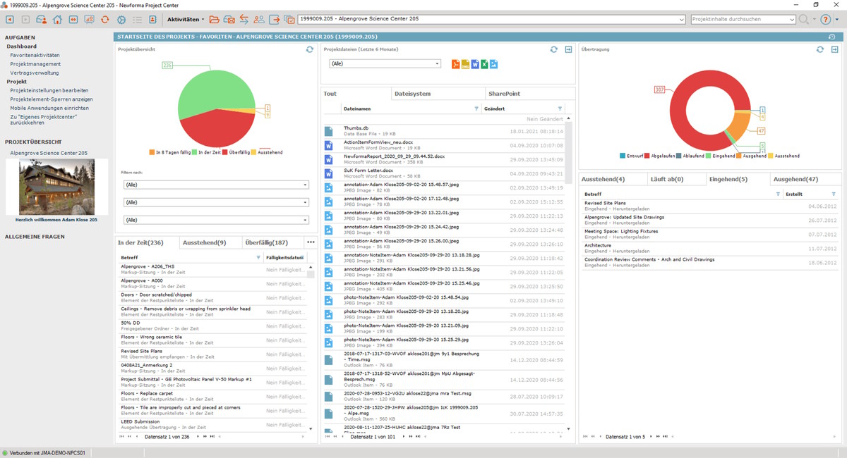 Newforma stellt seine Projektmanagement-Software auf der BAU 2023 aus - Bild. Newforma