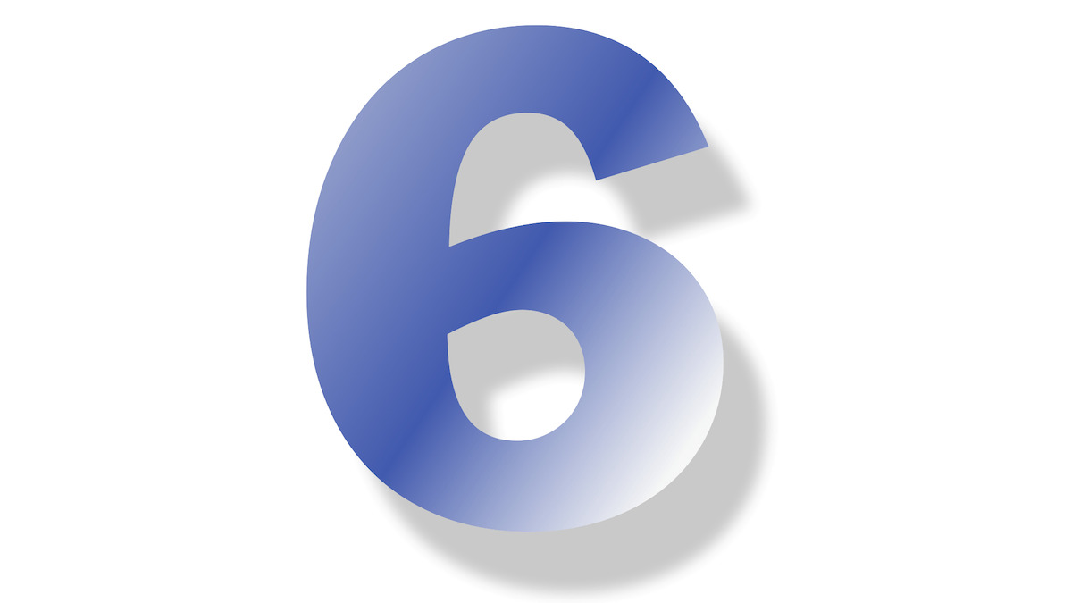 Die CAFM-Zahl der Woche ist die 6 für die sechs Schritte, die laut ChatGPT für eine CAFM-Einführung notwendig sind - Bild: CAFM-News