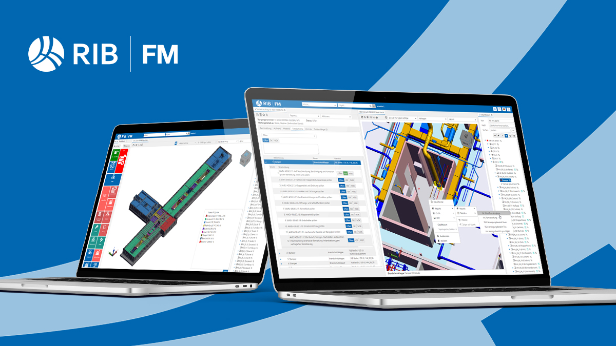 RIB IMS zeigt auf der CAFM-Messe 2023 die jüngst veröffentlichte Version 6.0 des CAFM-Software RIB FM - Bild: RIB IMS