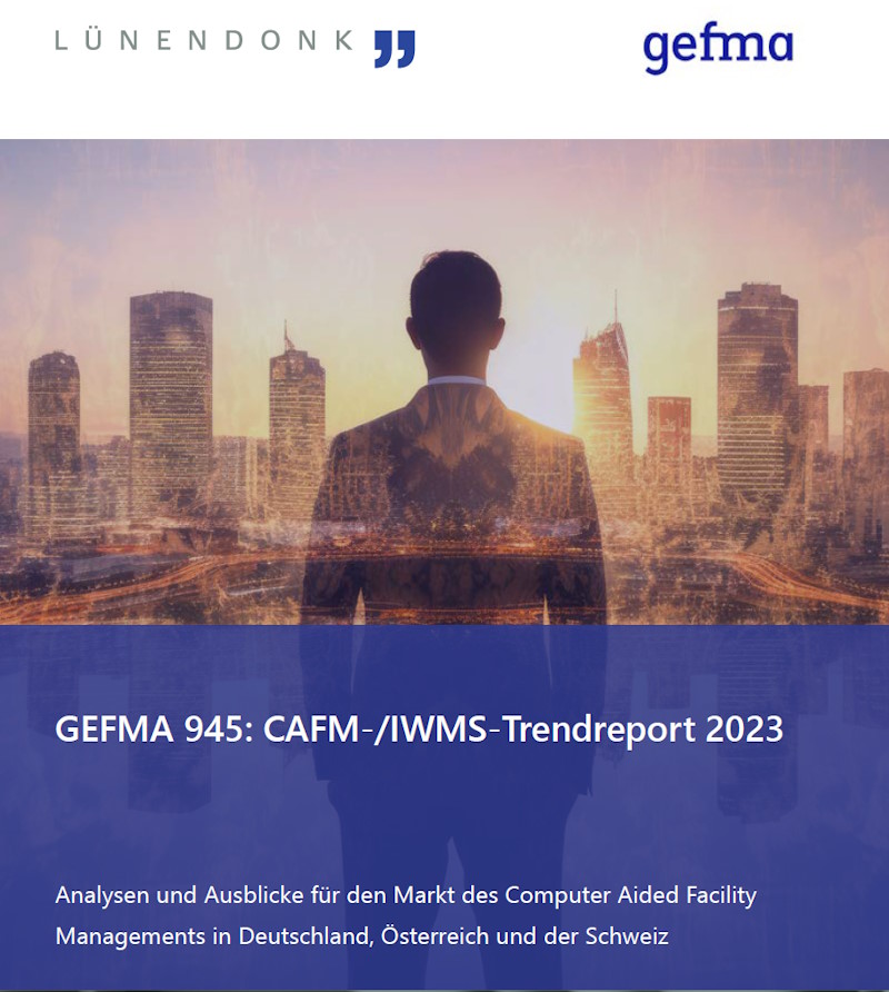 Gefma und Lünendonk haben auf der CAFM-Messe den neuen CAFM-Trendreport vorgestellt- Bild: gefma/Lünendonk