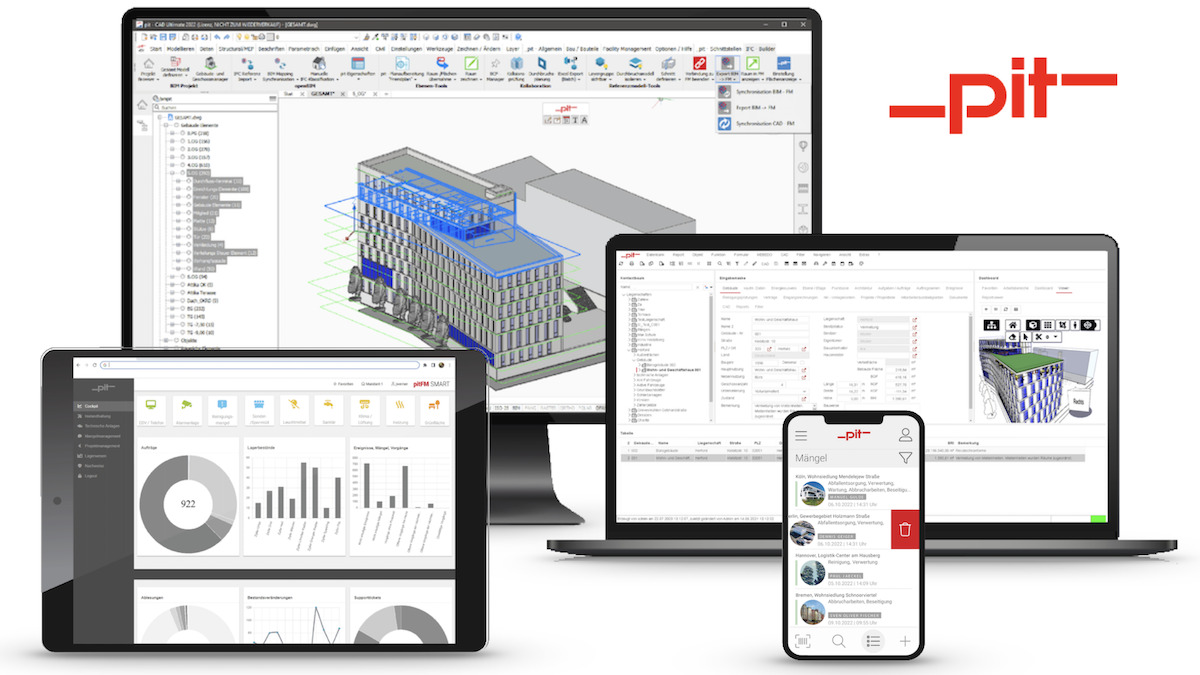 Auf der CAFM-Messe stellt pit – cup die aktuellen Versionen seiner Produktfamilie vor – Bild: pit – cup; Montage: CAFM-News
