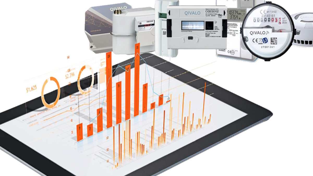 Qivalo bietet ein Komplettpaket für die Digitalisierung von Zählern und Verbräuchen an -  Bild: Qivalo; Montage: CAFM-News