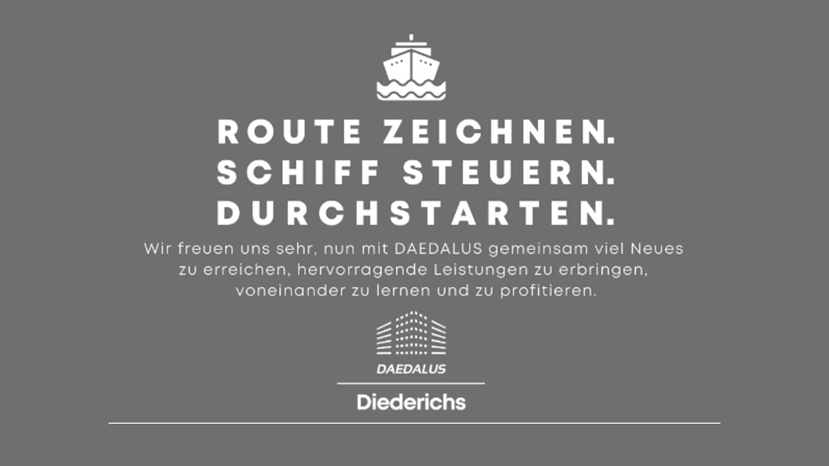 Der Bau-Projektmanager Diederichs hat Anteile des Erfassers Daedalus übernommen - Bild: Diederichs