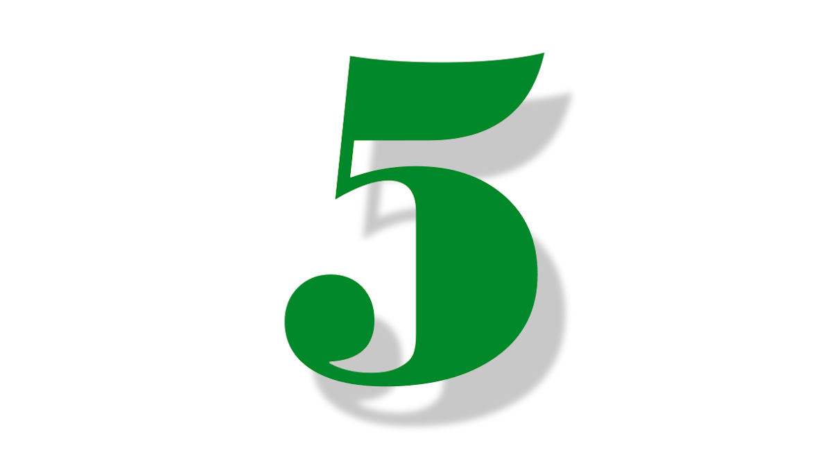 Die CAFM-Zahl der Woche ist die 5 für die fünf Tipps, die ein Dienstleister zum Thema BIM gibt - Bild: CAFM-News