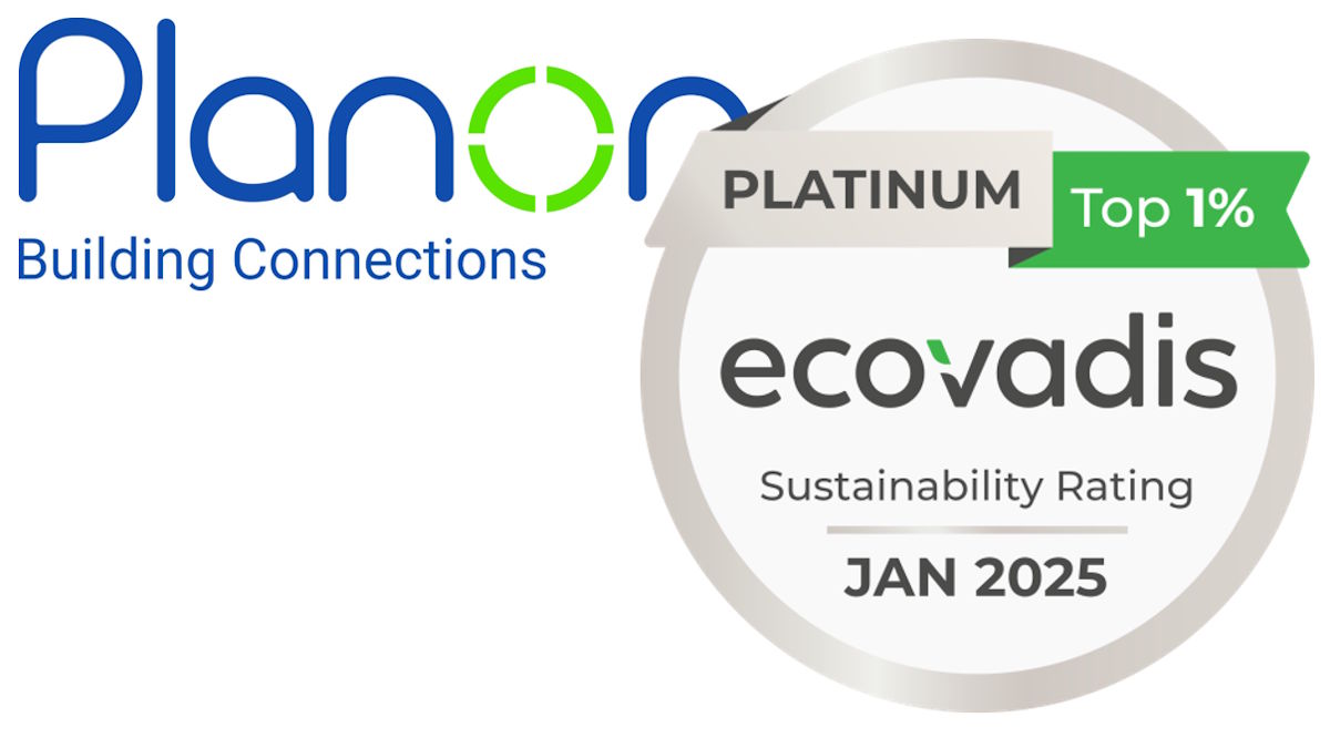 Planon hat eine ecovadis-Auszeichnung in Platin erhalten - Bild: Planon/ecovadis