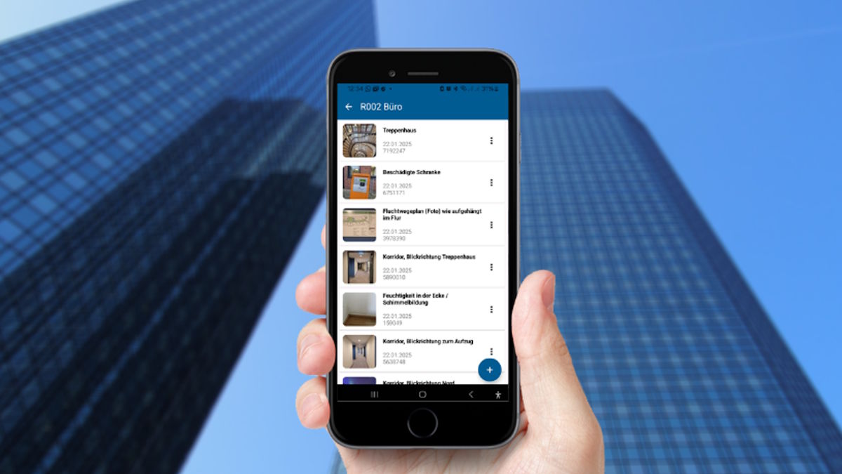Die VisaFM Raumbuch App von GIS Project arbeitet auch autark - Bild: GIS Project